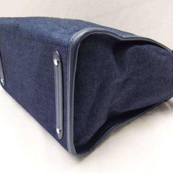 Kate Spade New York Blue Denim Double Handles Tote Bag - Picture 13 of 15